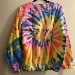 90s style tie dye crew neck sweatshirt. Super bright! Size large, worn once.